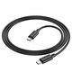 USB кабель Hoco X88, 2xUSB тип-C, 100 см, 60 Вт, черный, #6931474783363 Превью 1