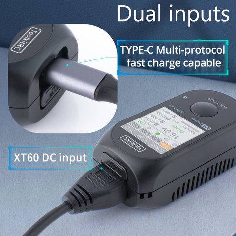 Зарядний пристрій ToolkitRC M4 Pocket, Original, 80W DC Прев'ю 4