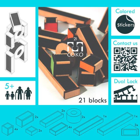 Конструктор COKO Blocks 21 Превью 7