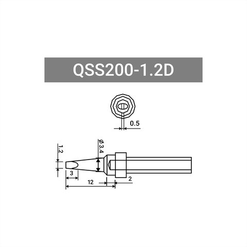 Soldering Tip Quick QSS200-1.2D Preview 1