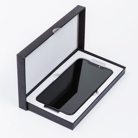 LCD compatible with iPhone XS Max, (black, with frame, HC, (OLED), GX OEM hard) Preview 2