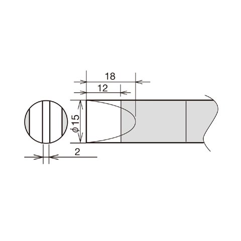 Punta de recambio para cautín Goot RX-89HRT-15D Vista previa  1