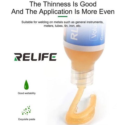 Fundente en pasta RELIFE RL-420S-UV, 10 ml Vista previa  3