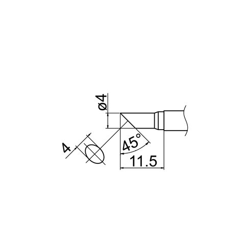 Паяльне жало HAKKO T12-CF4 Прев'ю 4
