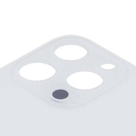 Задня панель корпуса для iPhone 14 Pro Max, біла, потрібно зняти скло камери, small hole Прев'ю 1