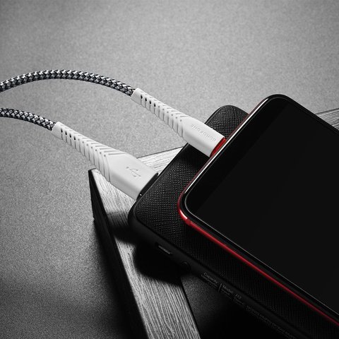 USB кабель Borofone BX25, USB тип-C, USB тип-A, 100 см, 3 A, белый, #69314744703507 Превью 2