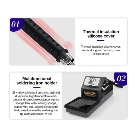 Паяльна станція GVM T245, цифрова, 130 Вт Прев'ю 7