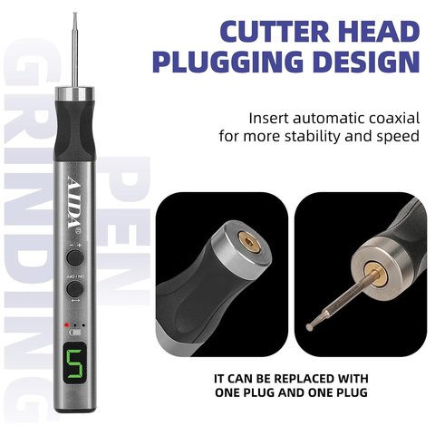 Полірувальна машина Aida E-108, з насадками, акумуляторна Прев'ю 2