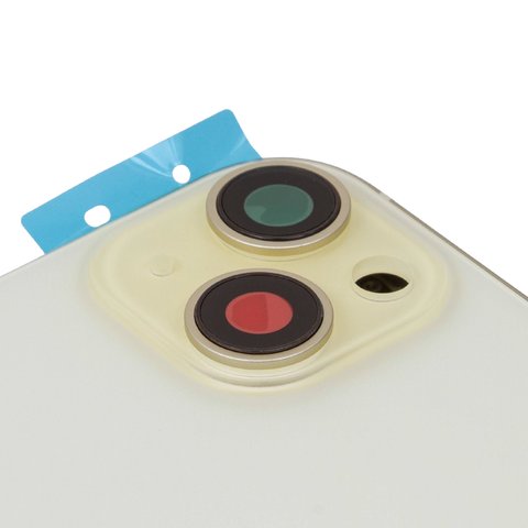 Корпус для iPhone 15 Plus, жовтий, з тримачем SIM-карти, з боковими кнопками, Original (PRC), EU version Прев'ю 1