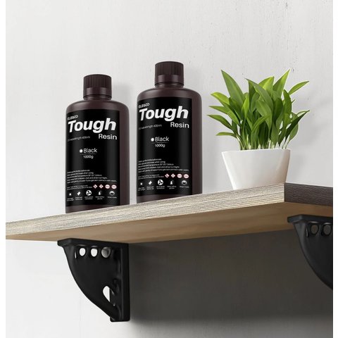 Фотополимерная смола повышенной прочности для 3D-принтера ELEGOO Tough Resin Black, 1 кг Превью 7