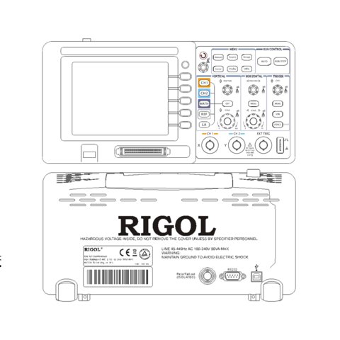 Цифровой осциллограф смешанных сигналов RIGOL DS1052D