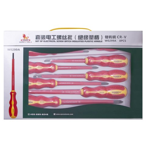 Набор диэлектрических отверток Wynns W0299A (8 шт.) Превью 1