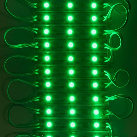 Juego de 20 módulos LED SMD 5050 (3 diodos LED por módulo, color verde, 1200 lm, 12 V, IP65) Vista previa  1